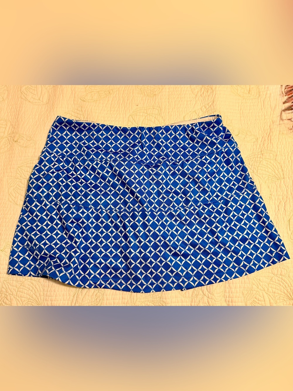 Bolle Blue & White Geometric Skort